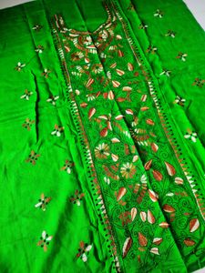 New Without Tag-Kantha Embroidery Kurta Fabric