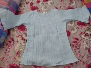 SHEIN Light Blue Top