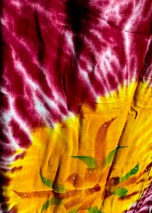 #कॉम्बो Vibrant Tie-Dye Floral Dupatta