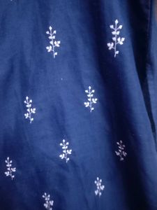 Blue Embroidered Kurta