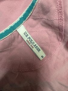 US P Assn Pink Polo T-S