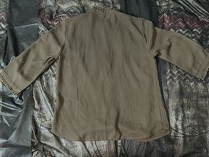 Sheer Ruffled Neck Shirt Top