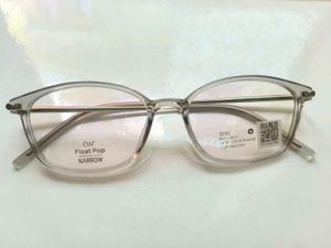 Silver Grey Full Rim Cat Eyeglasses