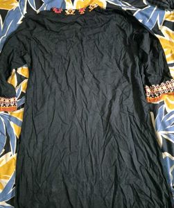 Embroidered Mirror Work Kurta -