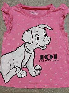 2 Set of Girls Disney Tshirts 3-4years