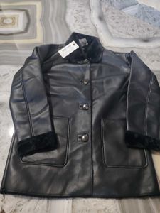 Black Faux Leather Jacket