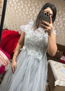 Stunning Grey Embellished Gown🦋🎀❤️