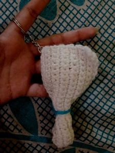 Handmade Crochet Flower Keychain