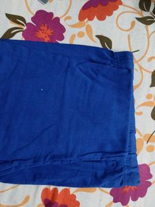 Blue Cotton Leggings