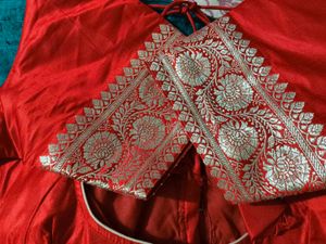 Red Ethnic Blouse