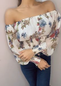 Floral Off-Shoulder Smocked Blouse