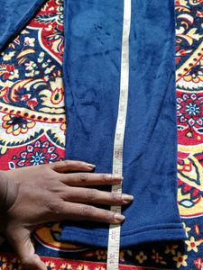 Cozy Blue Velvet Track Pants