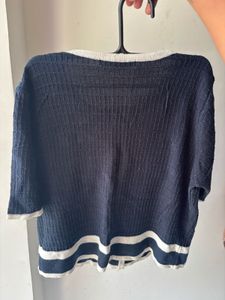 Chic Black &amp; White Cardigan