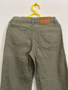 Hnm women Olive Green Wide Leg Pants