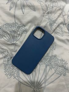 Blue silicon Case ( i phone 14/15)