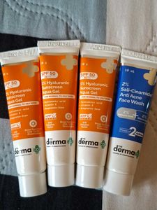 The Derma Co Sunscreen & Face Wash Set