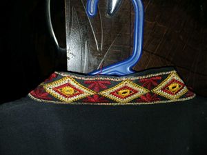 Black Kurta with Embroidered Sleeves