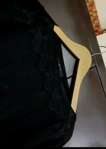 Black Lace Trim Top For 34 Bust