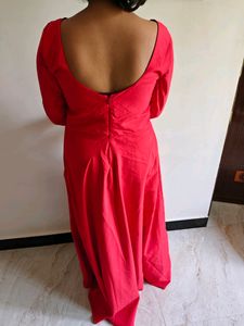 Red Party Wear Gown