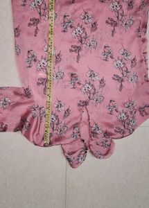 Floral Print Pink Top