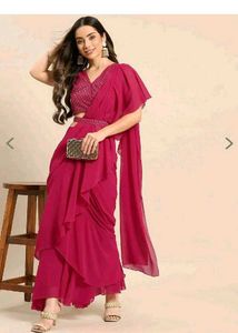 Mabish by Sonal jain Ruffle Saree