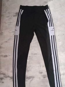 Adidas Black Striped Track Pants