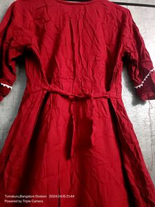 Maroon Kurta