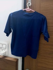 Classic Blue Round Neck T-Shirt