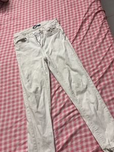 Light Wash Distressed Skinny Jeans