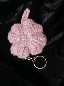 crochet clover keychain 🍀