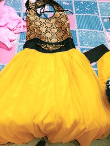 Stunning Yellow Party Dress
