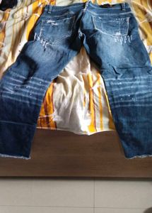 Designer Distressed Denim Jeans