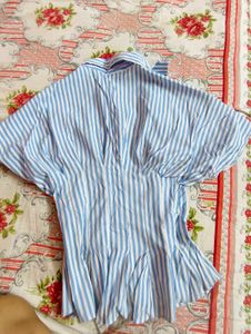 Oyela- Striped Corset fitted Shirt