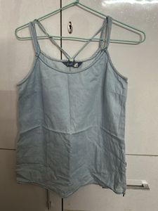 Light Wash Denim Cami Top