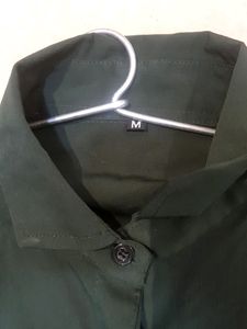 M SIZE 34 Bust Olive Formal Shirt