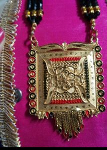 Black Beads Gold Mangalsutra