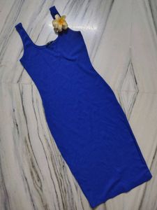 Blue Sleeveless Midi Dress 💙