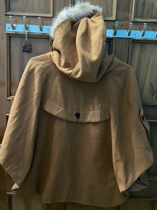 Cozy Fur Lined Cape Jacket