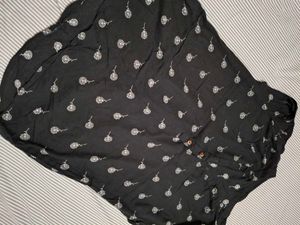 Stylish Black Printed Top
