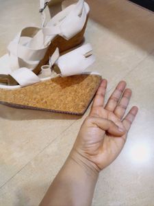White Wedge Sandals....