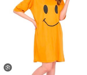 yellow Smiley Face night top