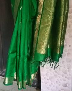 1-Time Used ElegantMeenaWork KanchiPattuSaree-Sti