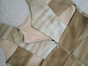 Vintage-Inspired Beige Dress