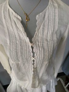 Aesthetic White Cotton Top