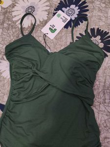 Chic Emerald Green Cami Top