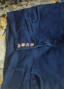 Blue Denim Cotton Jeans