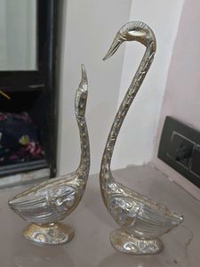 Elegant Swan Pair Showpiece