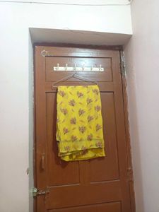 White Striped Kurta with Yellow Buttons