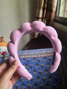 Pink Headband and Wristband Set