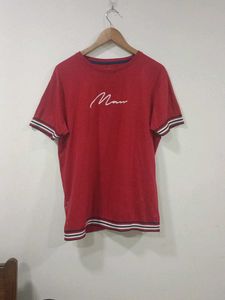 Men's Red "Man" Graphic T-Shirt